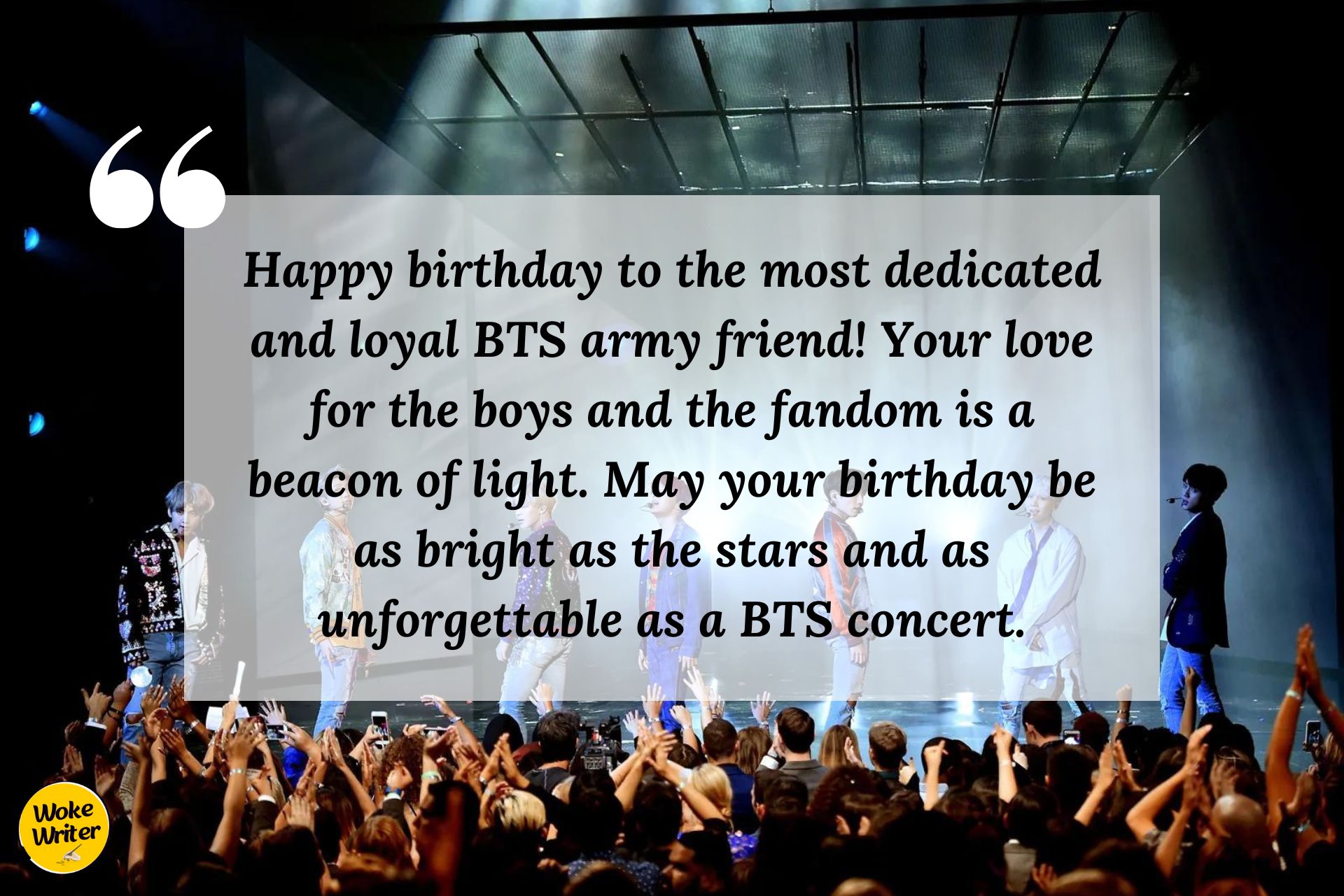 Top birthday wishes for a BTS army friend